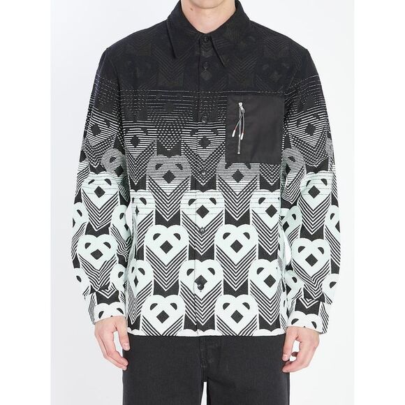 CASABLANCA Printed Long Sleeve Shirt Men WHITE Shirts